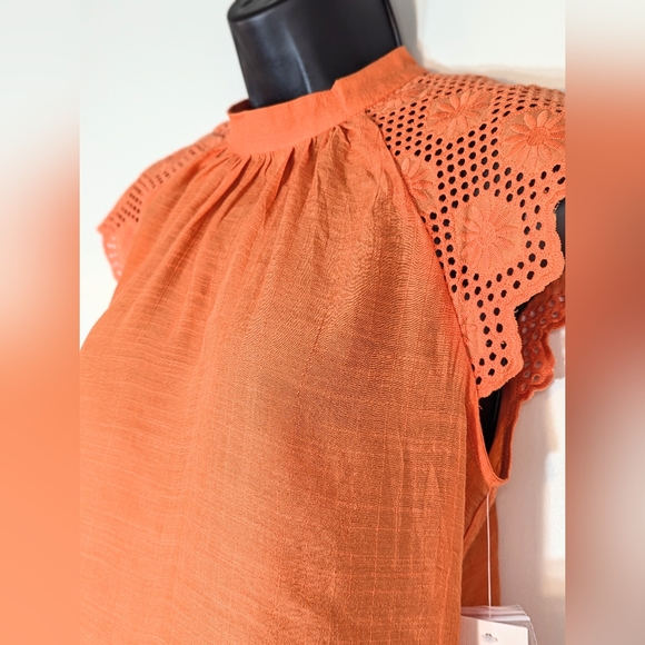 🆕 Nanette Lepore Flutter Sleeve Top (XS) - Picture 2 of 15